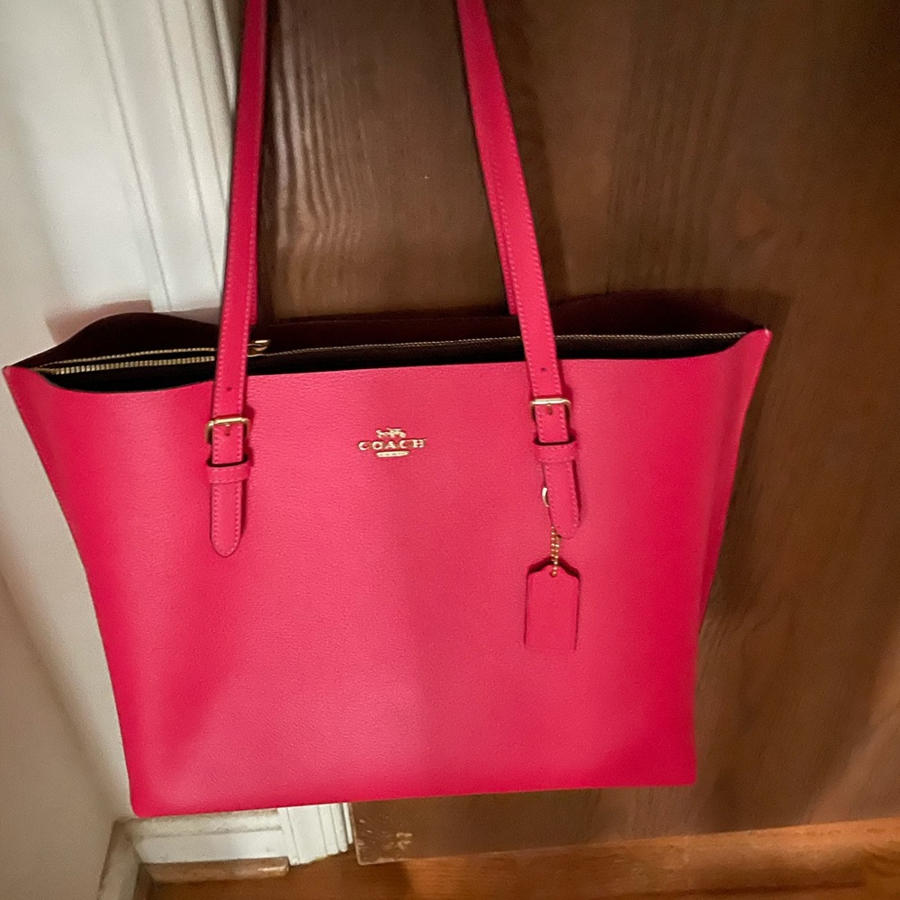 Coach Mollie Tote- Hot Pink